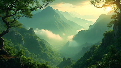 Mountain vista for perspective